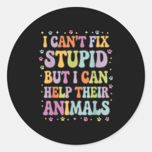 Sticker Rond Je ne parviens pas à réparer les trucs, mais je pe