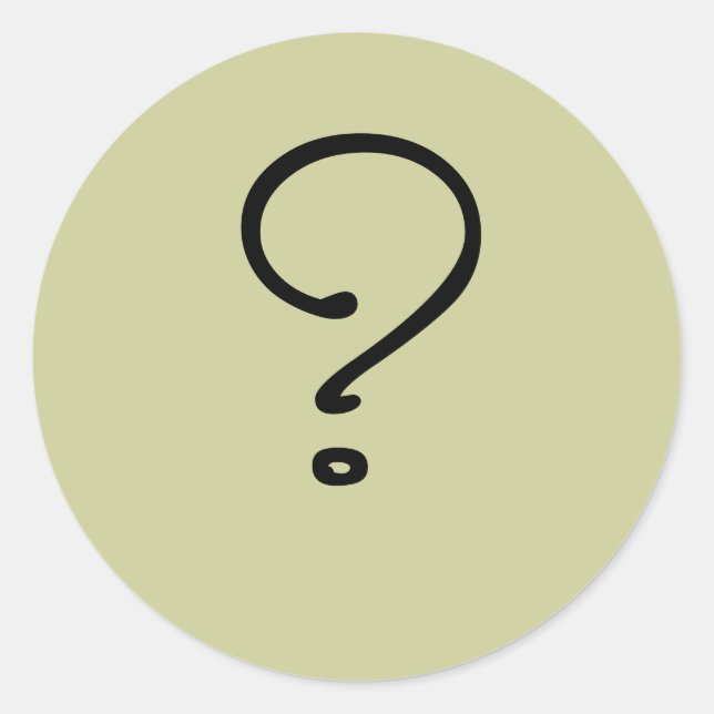 Sticker Rond Je ne sais pas (Devant)