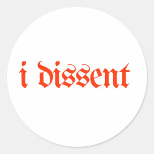 Sticker Rond Je ne suis pas d'accord