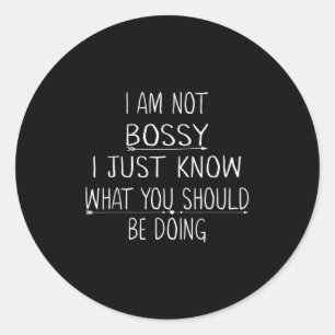 Sticker Rond Je Ne Suis Pas Savant Je Sais Juste Ce Que Vous De