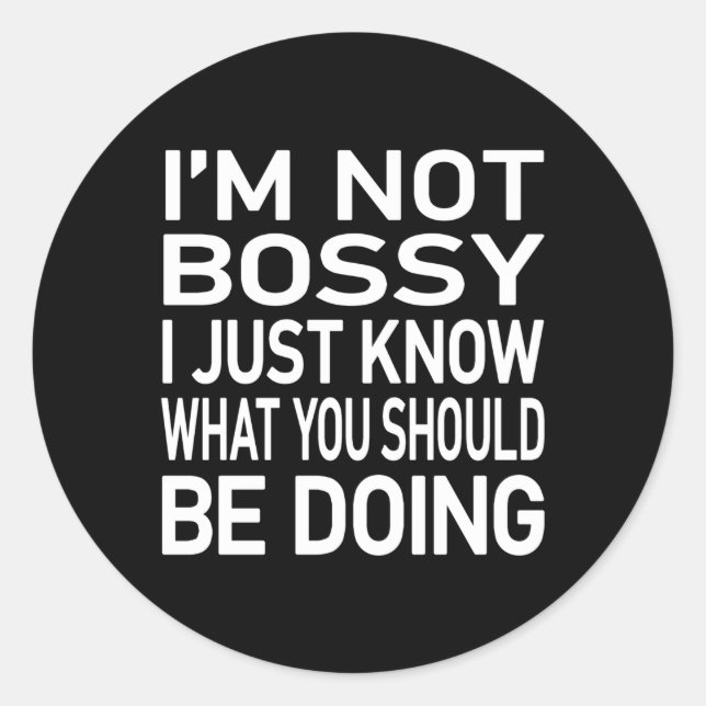 Sticker Rond Je Ne Suis Pas Savant Que Je Sais Juste Que Tu Dev (Devant)