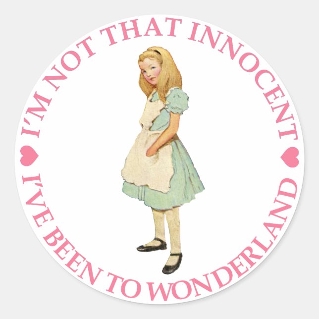 STICKER ROND JE NE SUIS PAS SI INNOCENT (Devant)