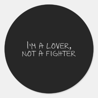 Sticker Rond Je Ne Suis Pas Un Combattants