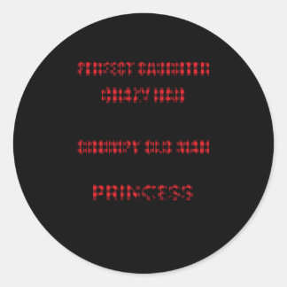 Sticker Rond Je Ne Suis Pas Une Fille Parfaite Mais Mon Père Fo