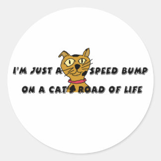 Sticker Rond Je ne suis qu'un coup de vitesse