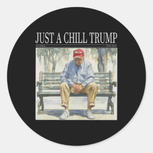 Sticker Rond Je Ne Suis Qu'Un Gâteau Trump Drôle Gâteau Mème