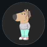 Sticker Rond Je ne suis qu'une fille de frissons mème drôle Chi<br><div class="desc">Je ne suis qu'une fille de frissons mème drôle Chill 1</div>