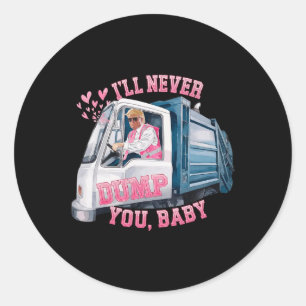 Sticker Rond Je ne te baiserai jamais