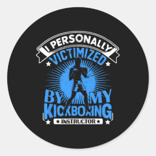 Sticker Rond Je personnellement victimisé par mon instructeur d