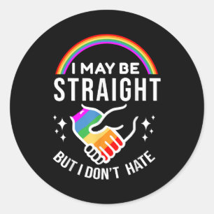 Sticker Rond Je peux avoir raison, mais je ne déteste pas les G