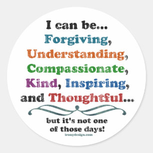 Sticker Rond Je peux pardonner