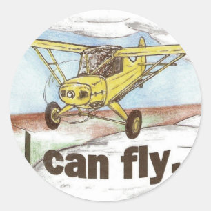 Sticker Rond Je peux voler