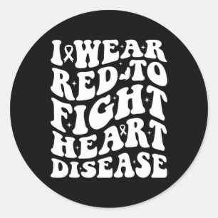 Sticker Rond Je Porte Du Rouge Pour Combattre Le Guerrier De Se