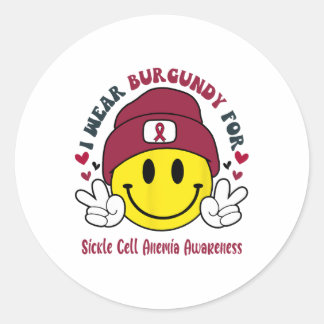 Sticker Rond Je Porte La Bourgogne Pour La Sensibilisation À L'