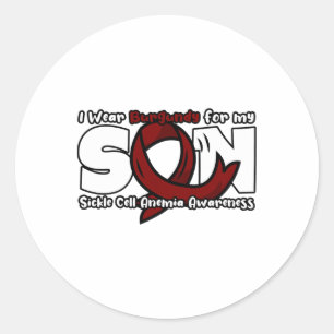 Sticker Rond Je Porte La Bourgogne Pour Mon Fils - Sensibilisat