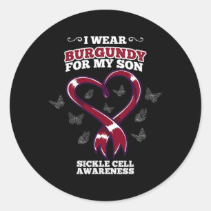 Sticker Rond Je Porte La Bourgogne Pour Mon Fils Sensibilisatio