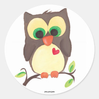 Sticker Rond "Je porte mon coeur sur ma manche"