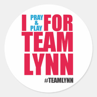 Sticker Rond Je Prie Et Joue Pour L'Autocollant Team Lynn