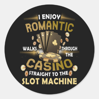 Sticker Rond Je Profite De Balades Romantiques À Travers Le Cas