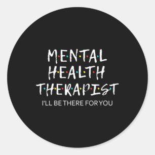 Sticker Rond Je serai là pour vous conseiller T
