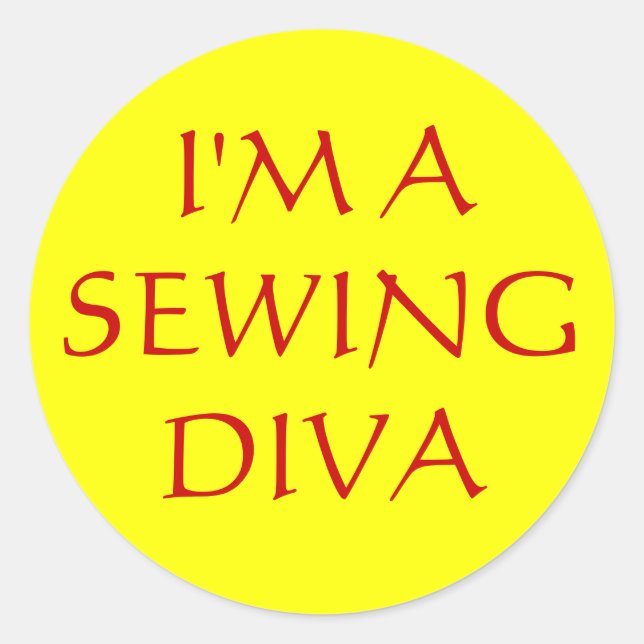 STICKER ROND JE SUIS ASEWINGDIVA (Devant)