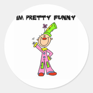 Sticker Rond Je suis assez drôle