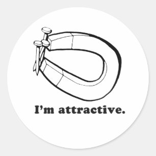 STICKER ROND JE SUIS ATTRAYANT