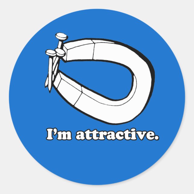 STICKER ROND JE SUIS ATTRAYANT (Devant)