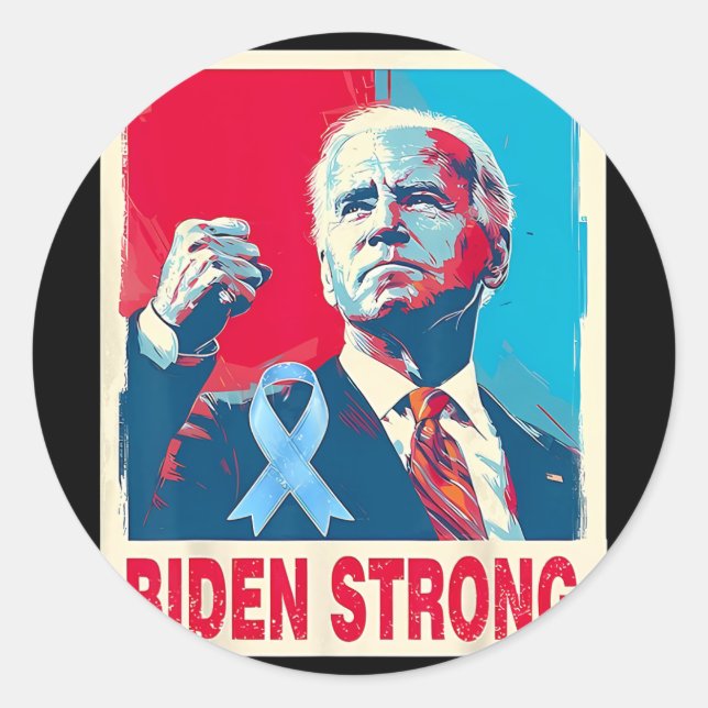 Sticker Rond Je Suis Avec Joe2 (Devant)