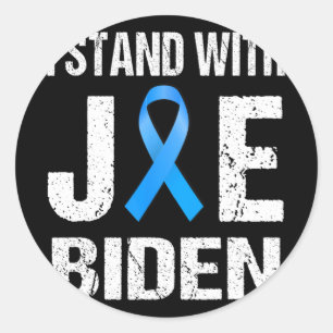 Sticker Rond Je Suis Avec Joe Biden2