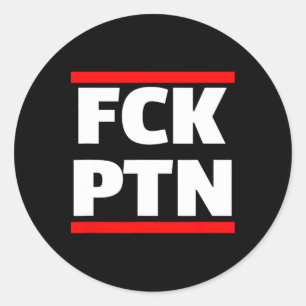 Sticker Rond Je suis avec l'Ukraine, Ptn