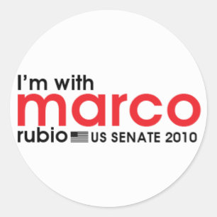 Sticker Rond Je suis avec Marco