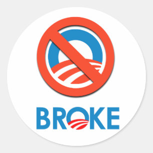 Sticker Rond Je suis Broke