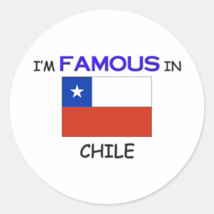 Sticker Rond Je suis célèbre au CHILI