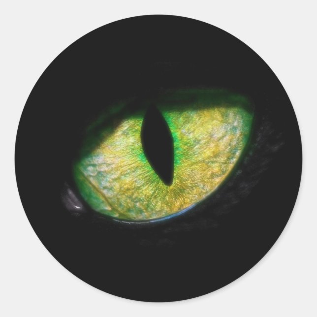 Sticker Rond Je suis d'Oeil dans toi (Devant)