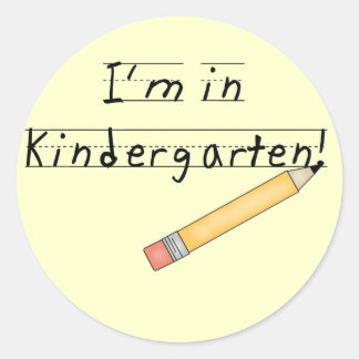 Sticker Rond Je suis en Chemises et Cadeaux de maternelle