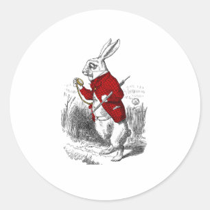 Sticker Rond Je suis en retard, en retard