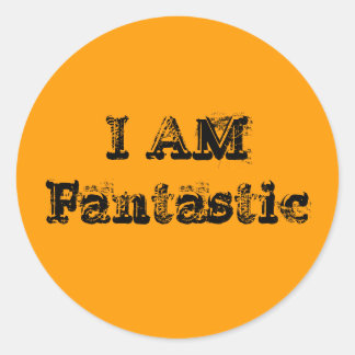 Sticker Rond Je Suis fantastique