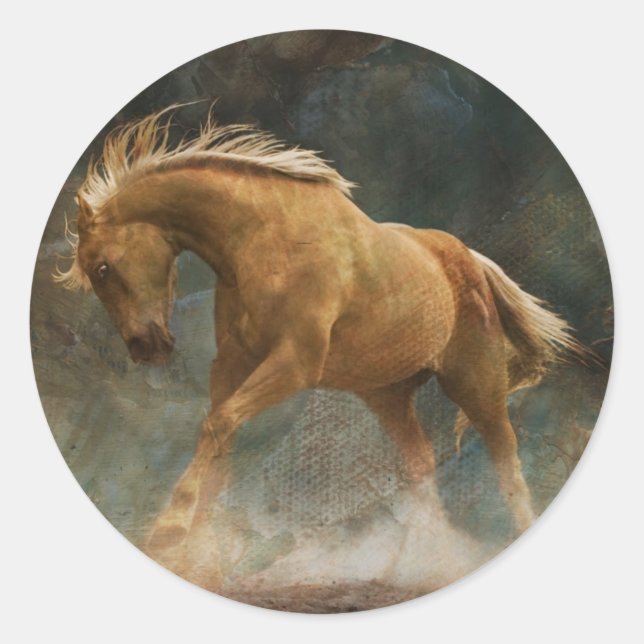 Sticker Rond Je suis Golden (Devant)