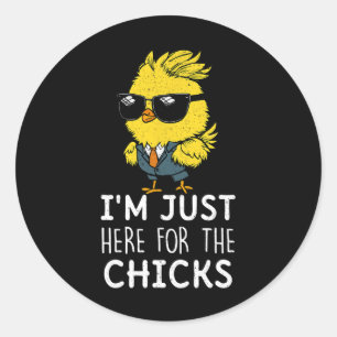 Sticker Rond Je Suis Juste Ici Pour Les Enfants De Pâques Les P