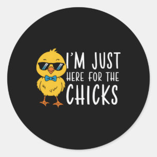 Sticker Rond Je Suis Juste Ici Pour Les Enfants De Pâques Les P