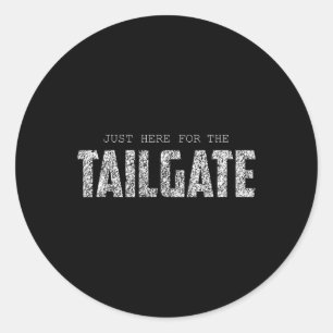 Sticker Rond Je suis juste là pour faire la fête Fan de footbal