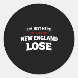 Sticker Rond Je suis juste là pour regarder la Nouvelle-Anglete