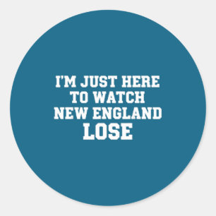 Sticker Rond Je suis juste là pour regarder la Nouvelle-Anglete