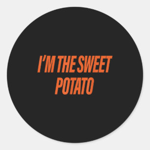 Sticker Rond Je suis la patate douce Je suis le couple de la po