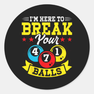 Sticker Rond Je Suis Là Pour Vous Perdre