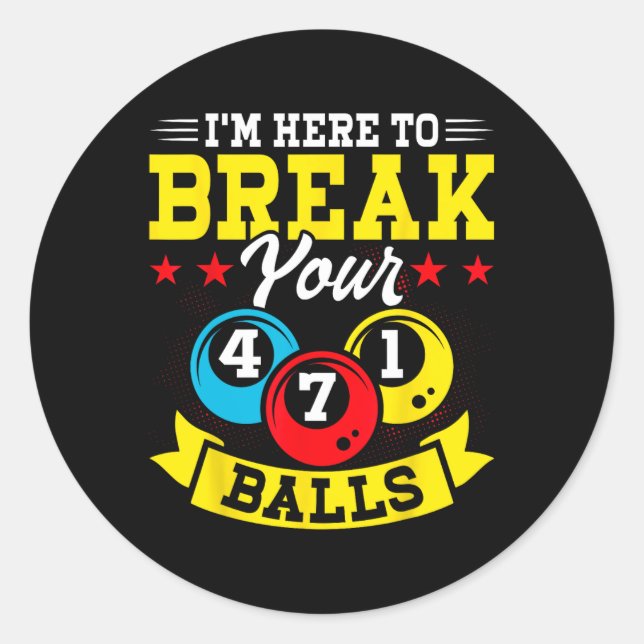Sticker Rond Je Suis Là Pour Vous Perdre (Devant)