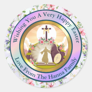 Sticker Rond Je suis la résurrection et la vie