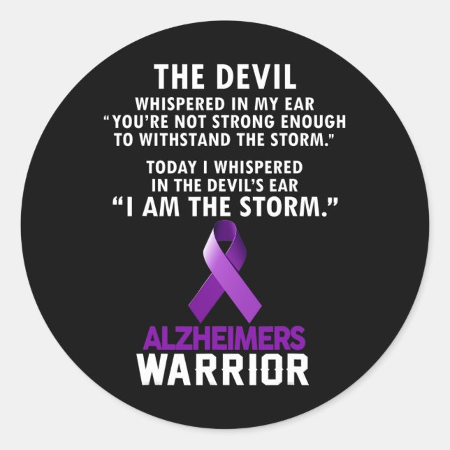 Sticker Rond Je Suis La Tempête Heimerheimer Warrior (Devant)