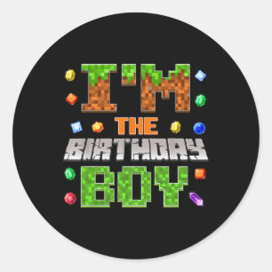 Sticker Rond Je suis L'Anniversaire Anniversaire partie Vidéo G